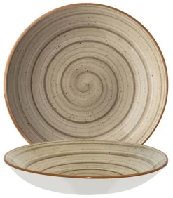 Barstuff Bonna Aura Terrain Bloom Teller tief 23cm beige - 6 Stück