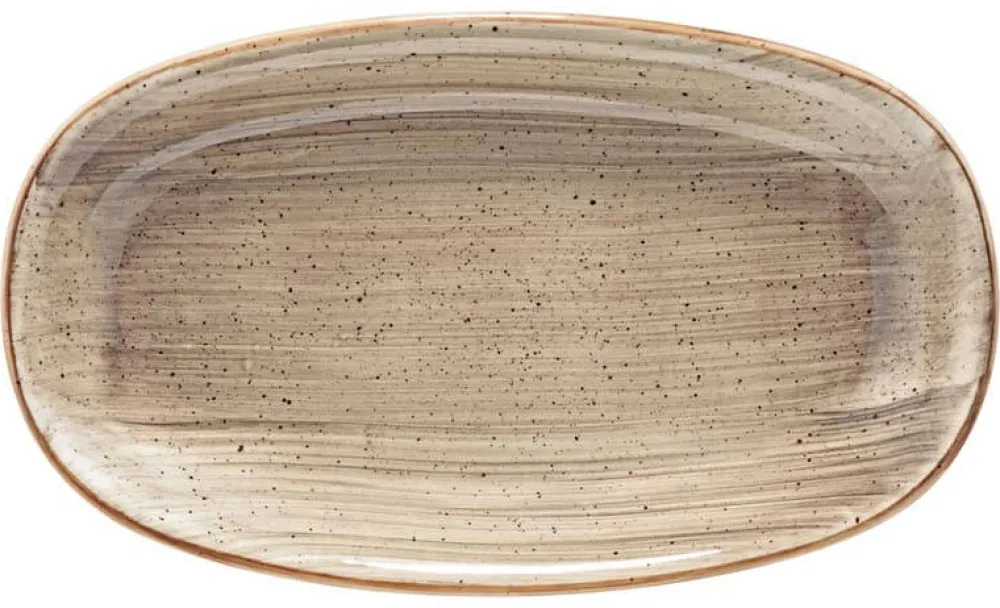 Barstuff Bonna Aura Terrain Gourmet Platte oval 24x14cm beige - 12 Stück