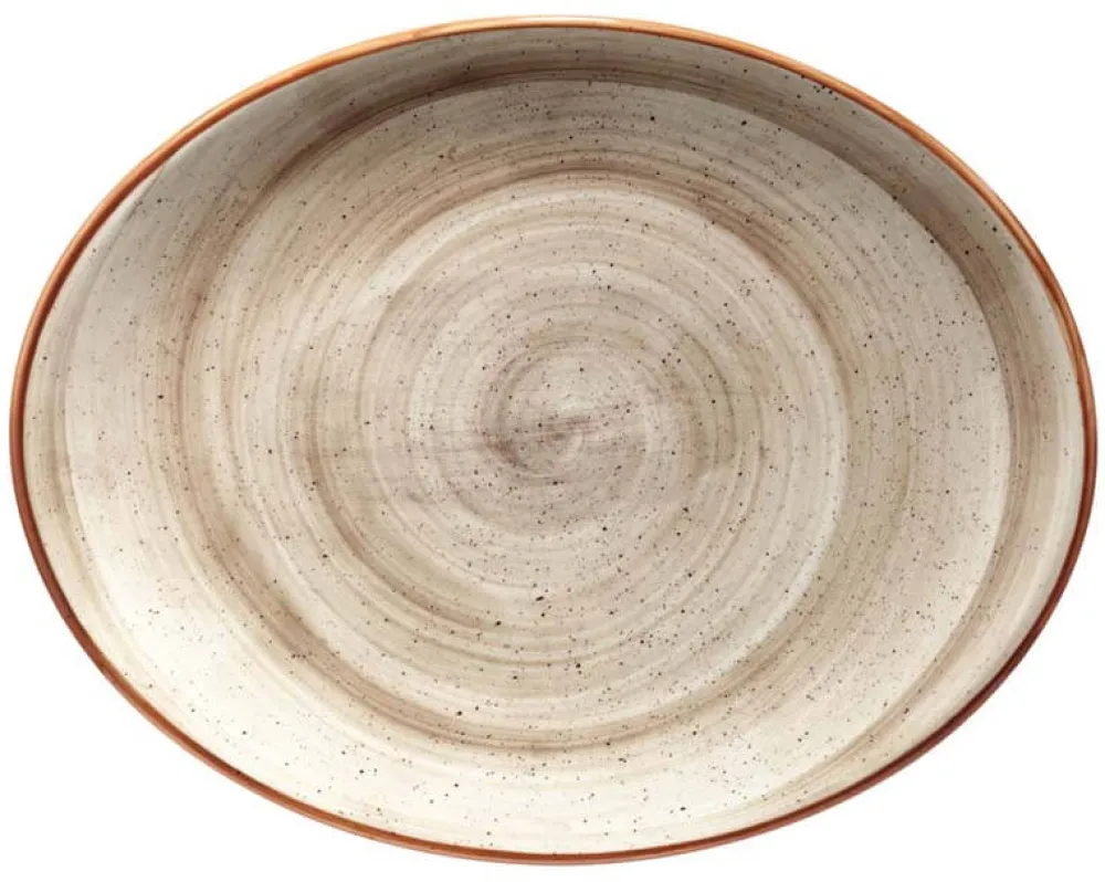 Barstuff Bonna Aura Terrain Moove Platte oval 31x24cm beige - 6 Stück