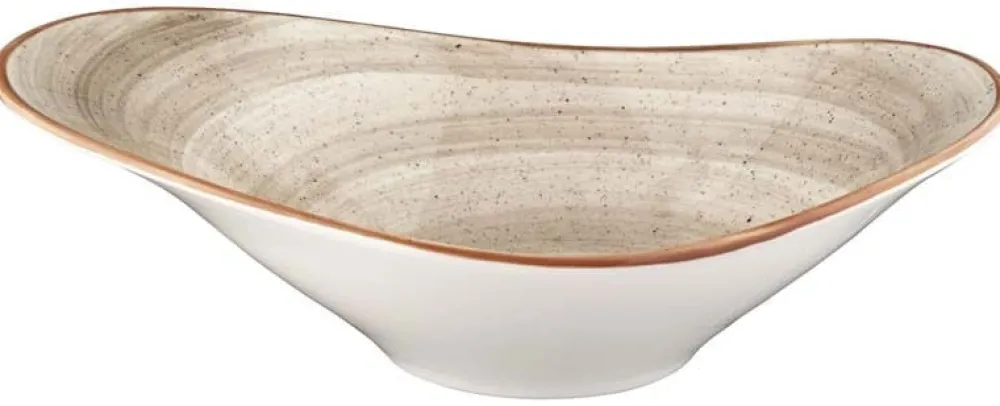 Barstuff Bonna Aura Terrain Stream Schale 27x19cm, 75cl beige - 6 Stück