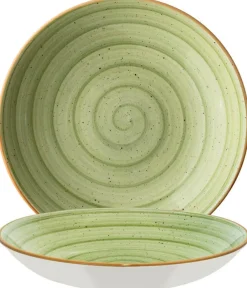 Barstuff Bonna Aura Therapy Bloom Teller tief 25cm grün - 6 Stück
