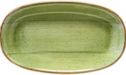 Barstuff Bonna Aura Therapy Gourmet Platte oval 19x11cm grün - 12 Stück