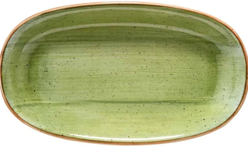Barstuff Bonna Aura Therapy Gourmet Platte oval 19x11cm grün - 12 Stück