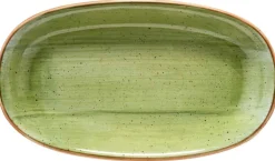 Barstuff Bonna Aura Therapy Gourmet Platte oval 34x19cm grün - 6 Stück