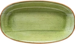 Barstuff Bonna Aura Therapy Gourmet Platte oval 24x14cm grün - 12 Stück