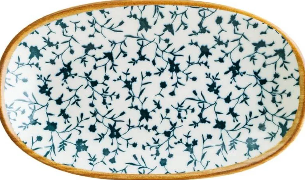 Barstuff Bonna Calif Gourmet Platte oval 34x19cm blau - 6 Stück