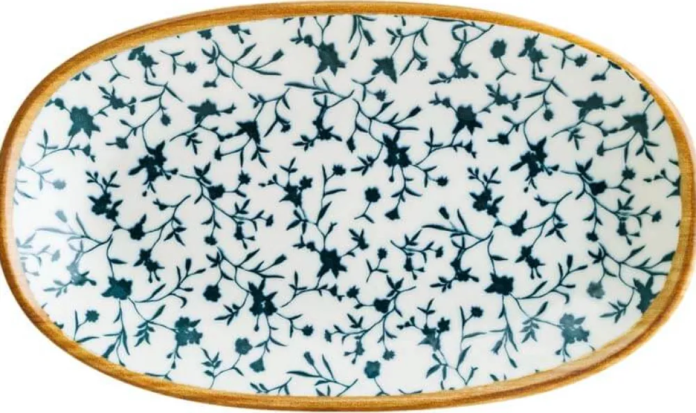 Barstuff Bonna Calif Gourmet Platte oval 24x14cm blau - 12 Stück