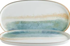 Barstuff Bonna Fium Hygge Platte oval 30x16cm blau - 6 Stück