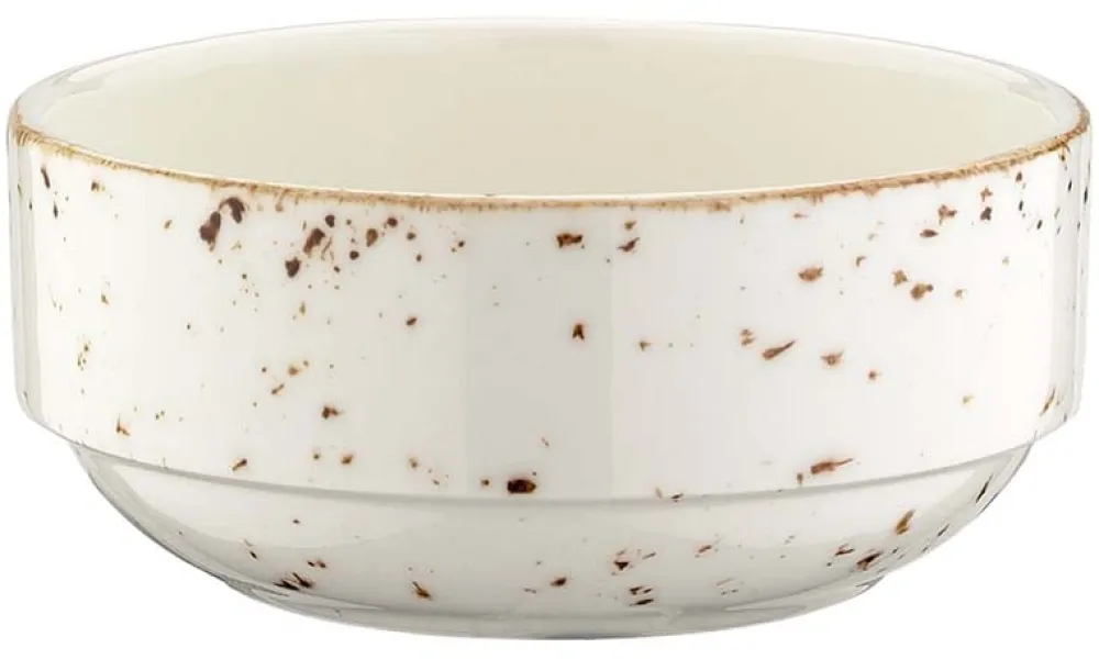 Barstuff Bonna Grain Banquet Stapelschale 12cm, 35cl creme - 12 Stück