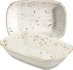 Barstuff Bonna Grain Gourmet Rechteckschale 17x11,5cm creme - 12 Stück