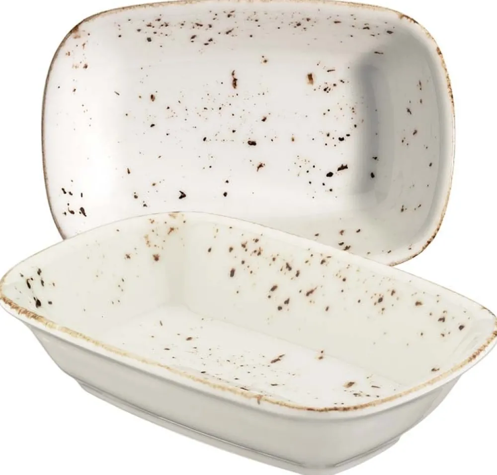 Barstuff Bonna Grain Gourmet Rechteckschale 17x11,5cm creme - 12 Stück