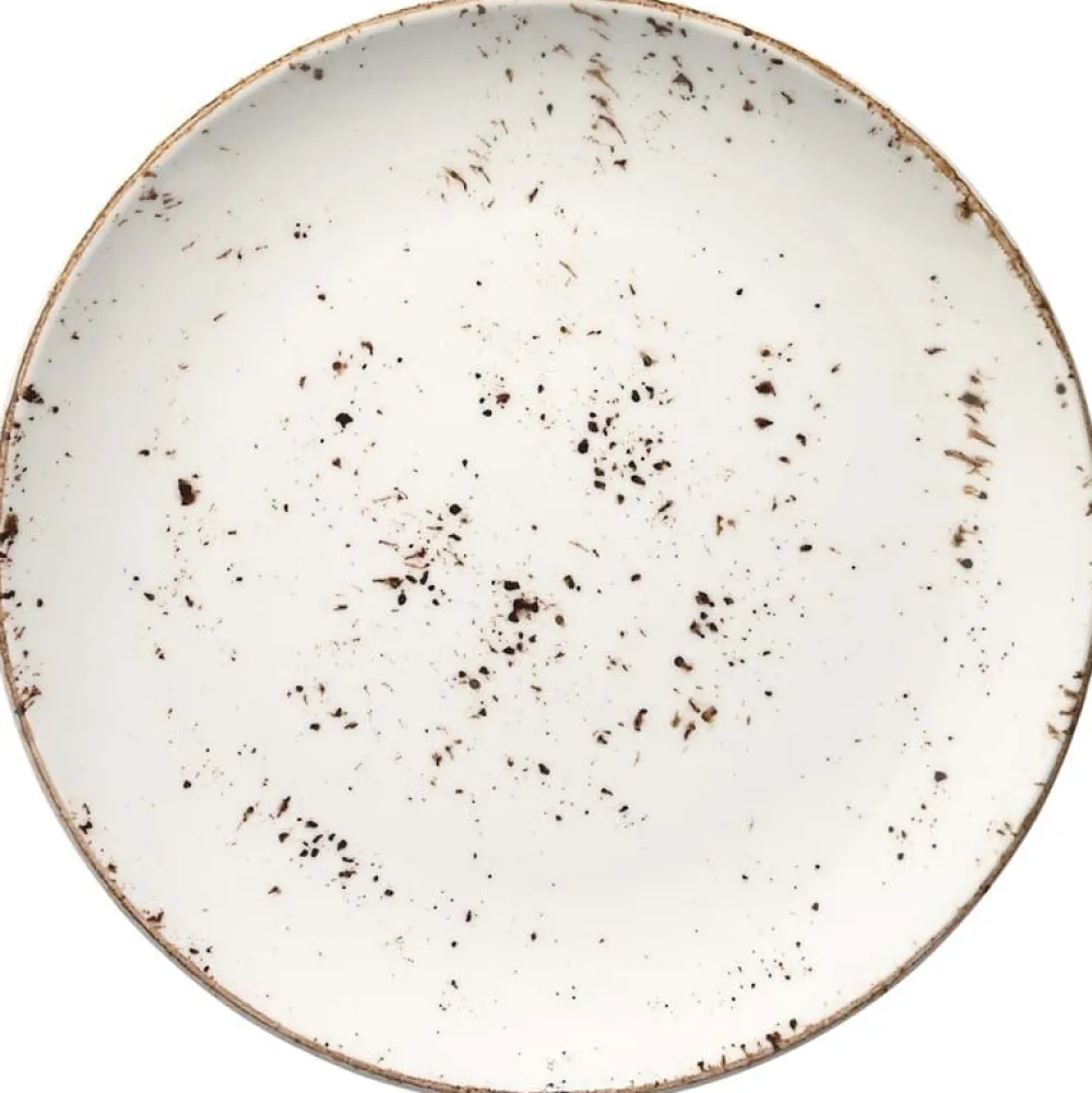 Barstuff Bonna Grain Gourmet Teller flach 30cm creme - 6 Stück