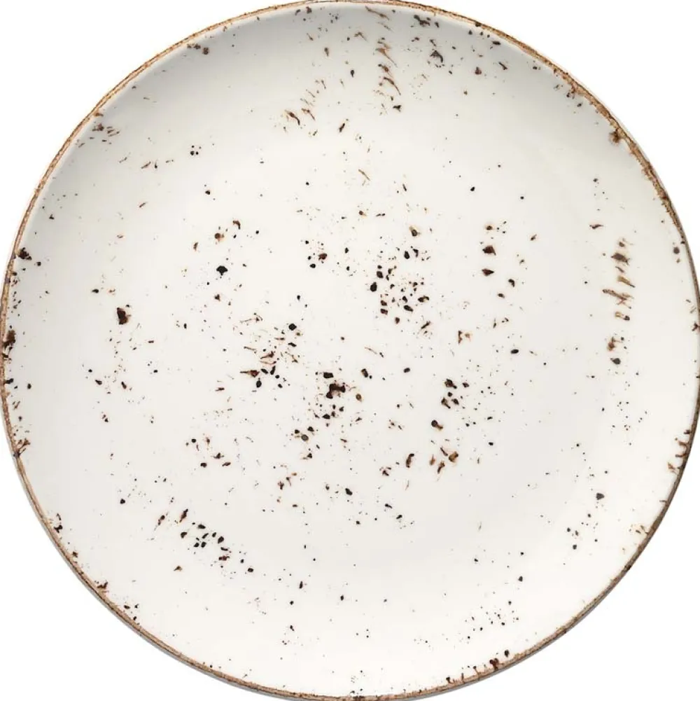 Barstuff Bonna Grain Gourmet Teller flach 21cm creme - 12 Stück