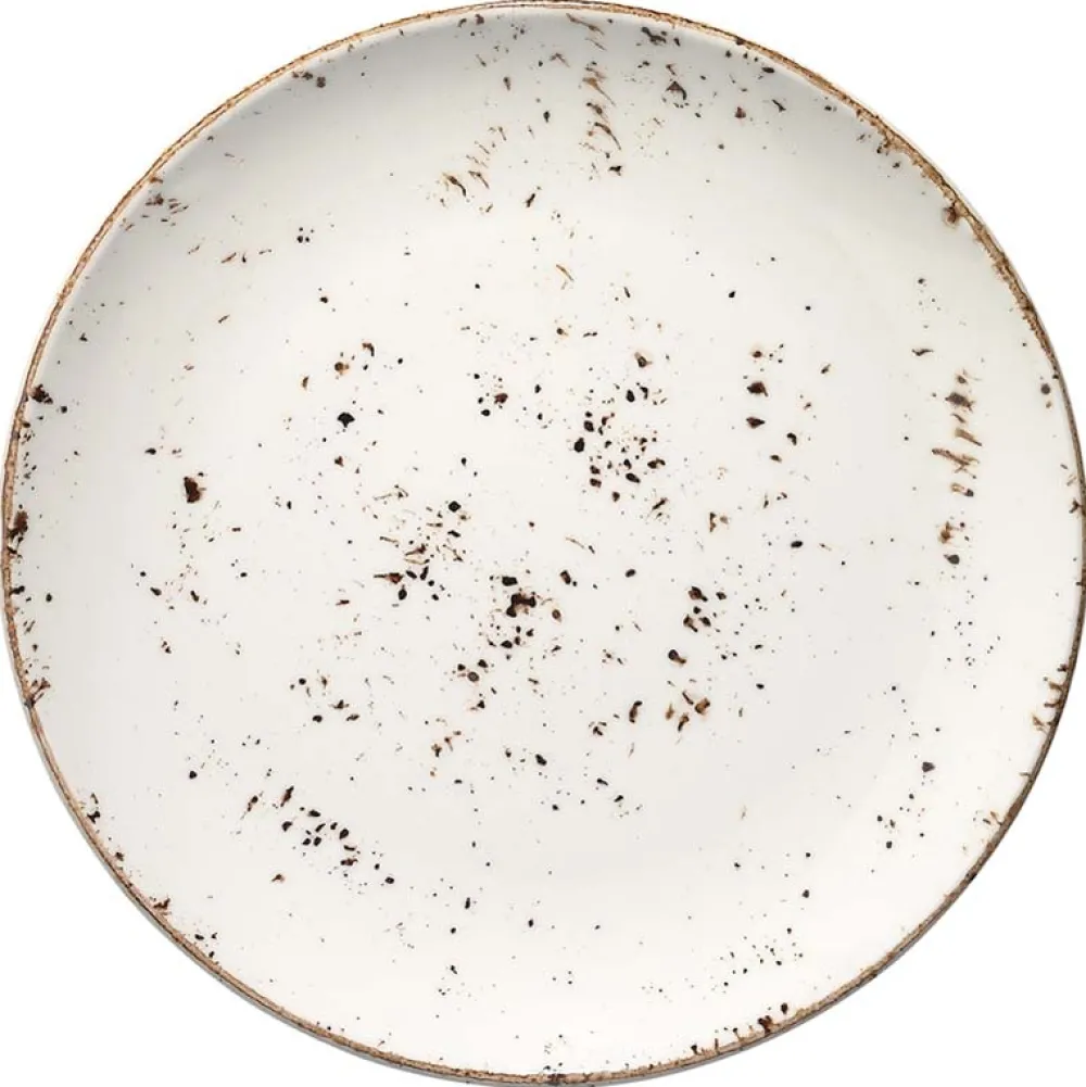 Barstuff Bonna Grain Gourmet Teller flach 17cm creme - 12 Stück