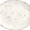 Barstuff Bonna Grain Moove Platte oval 31x24cm creme - 6 Stück