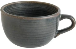 Barstuff Bonna Hornfels Ripple Obertasse 20,5cl grau - 6 Stück