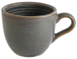 Barstuff Bonna Hornfels Ripple Obertasse 10cl grau - 6 Stück