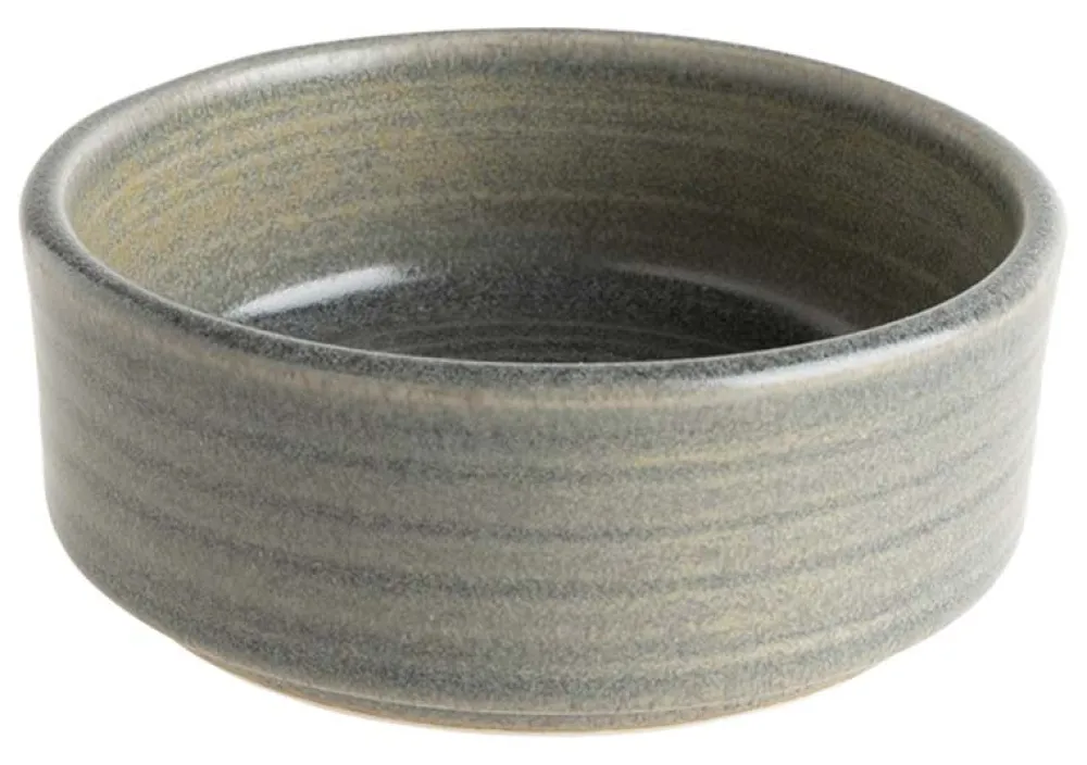 Barstuff Bonna Hornfels Ripple Stapelschale 8cm, 70cl grau - 12 Stück
