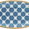 Barstuff Bonna Lotus Gourmet Platte oval 15x8,5cm blau - 12 Stück