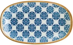 Barstuff Bonna Lotus Gourmet Platte oval 15x8,5cm blau - 12 Stück