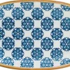 Barstuff Bonna Lotus Gourmet Platte oval 34x19cm blau - 6 Stück