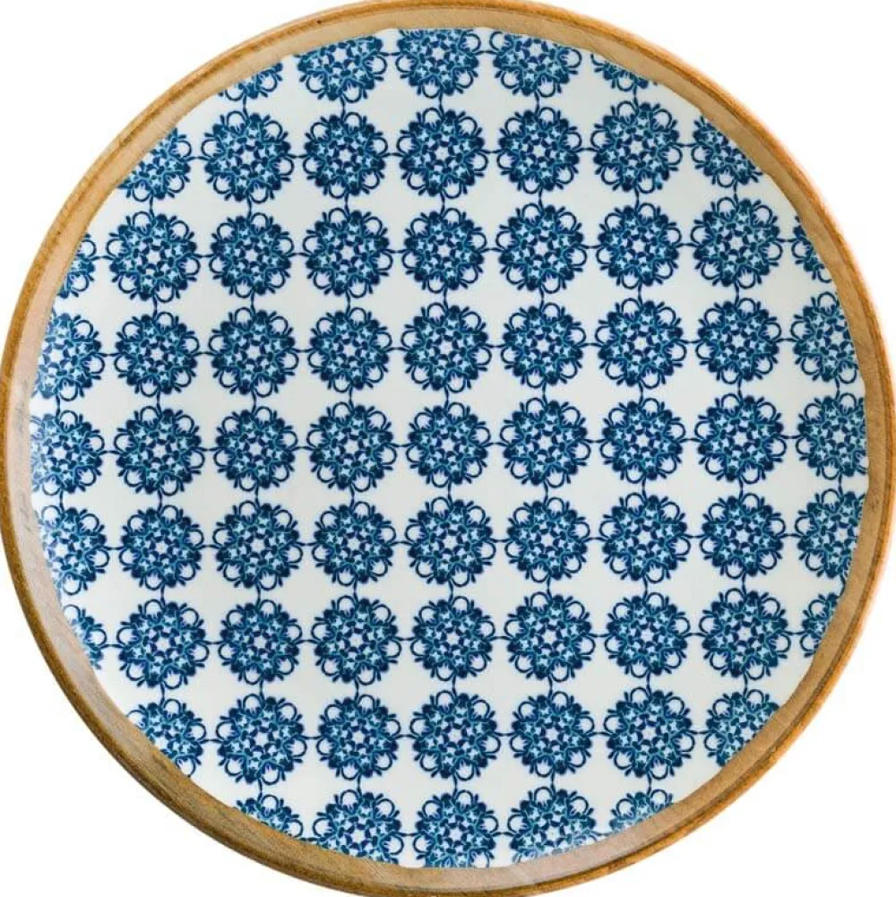 Barstuff Bonna Lotus Gourmet Teller flach 21cm blau - 12 Stück