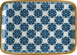 Barstuff Bonna Lotus Moove Platte 23x16cm blau - 12 Stück