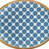 Barstuff Bonna Lotus Moove Platte oval 36x28cm blau - 6 Stück