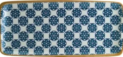 Barstuff Bonna Lotus Moove Platte 34x16cm blau - 12 Stück