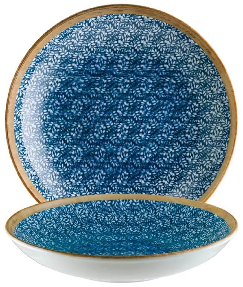 Barstuff Bonna Lupin Bloom Teller tief 25cm blau - 6 Stück