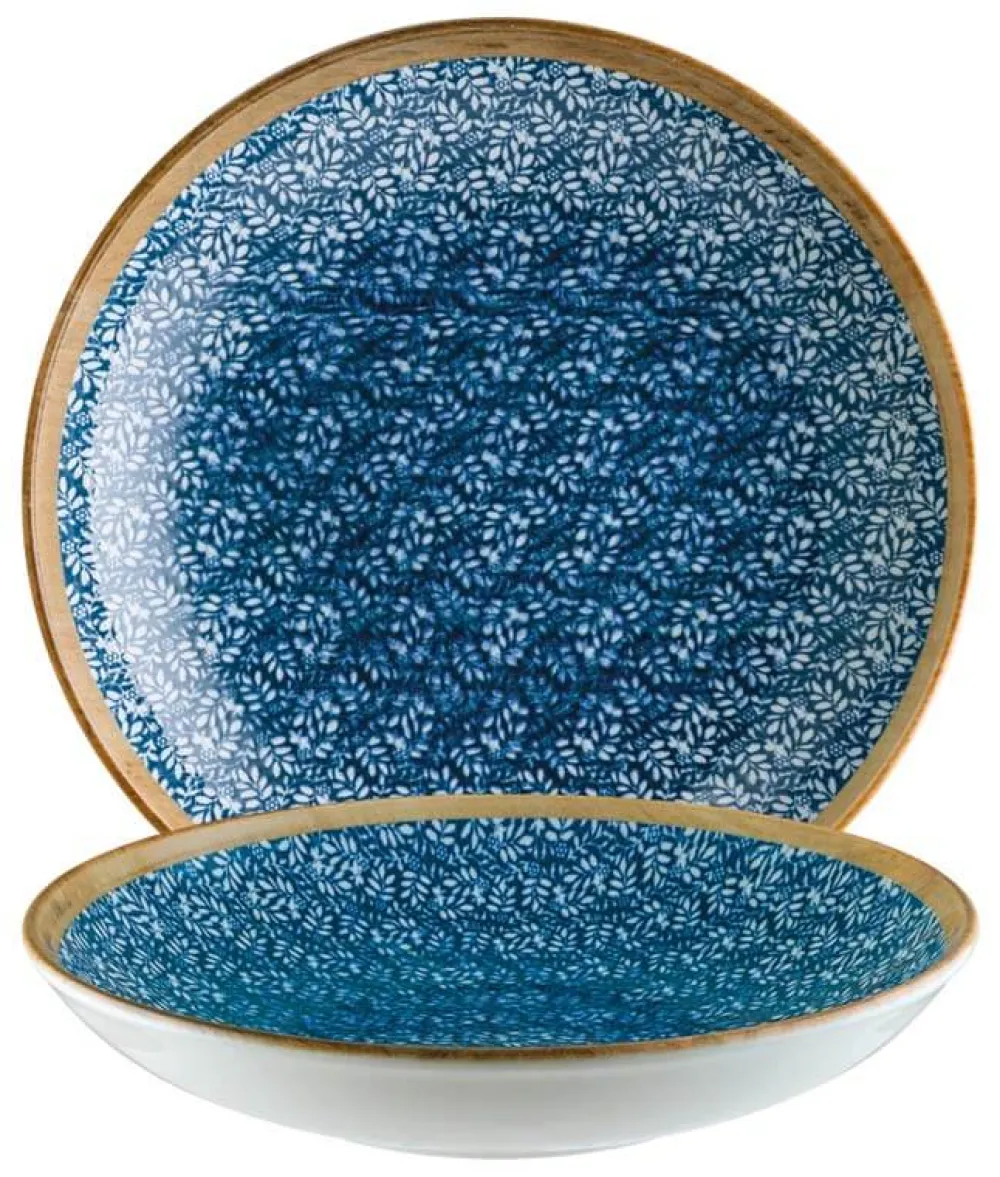 Barstuff Bonna Lupin Bloom Teller tief 23cm blau - 6 Stück