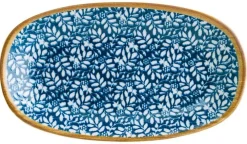 Barstuff Bonna Lupin Gourmet Platte oval 15x8,5cm blau - 12 Stück