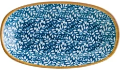 Barstuff Bonna Lupin Gourmet Platte oval 24x14cm blau - 12 Stück