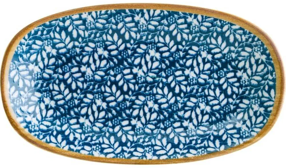 Barstuff Bonna Lupin Gourmet Platte oval 24x14cm blau - 12 Stück