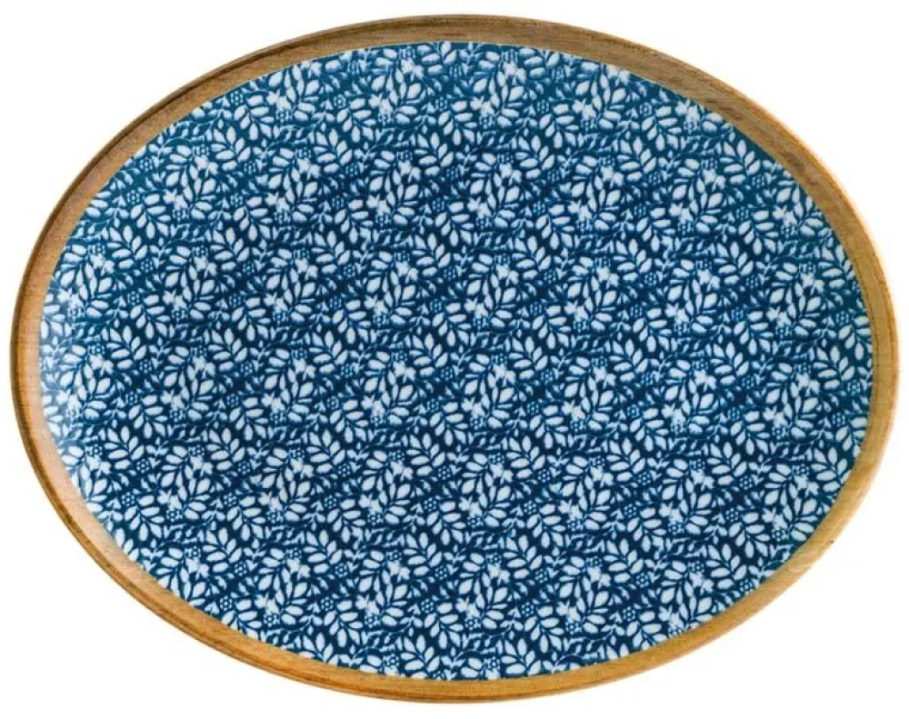 Barstuff Bonna Lupin Moove Platte oval 25x19cm blau - 12 Stück