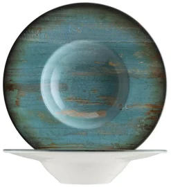 Barstuff Bonna Madera Mint Banquet Pastateller 28cm blau - 6 Stück
