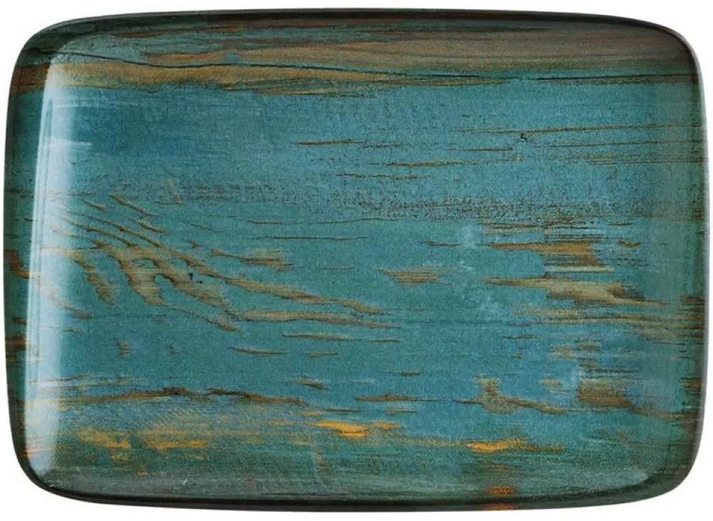 Barstuff Bonna Madera Mint Moove Platte 36x25cm blau - 6 Stück
