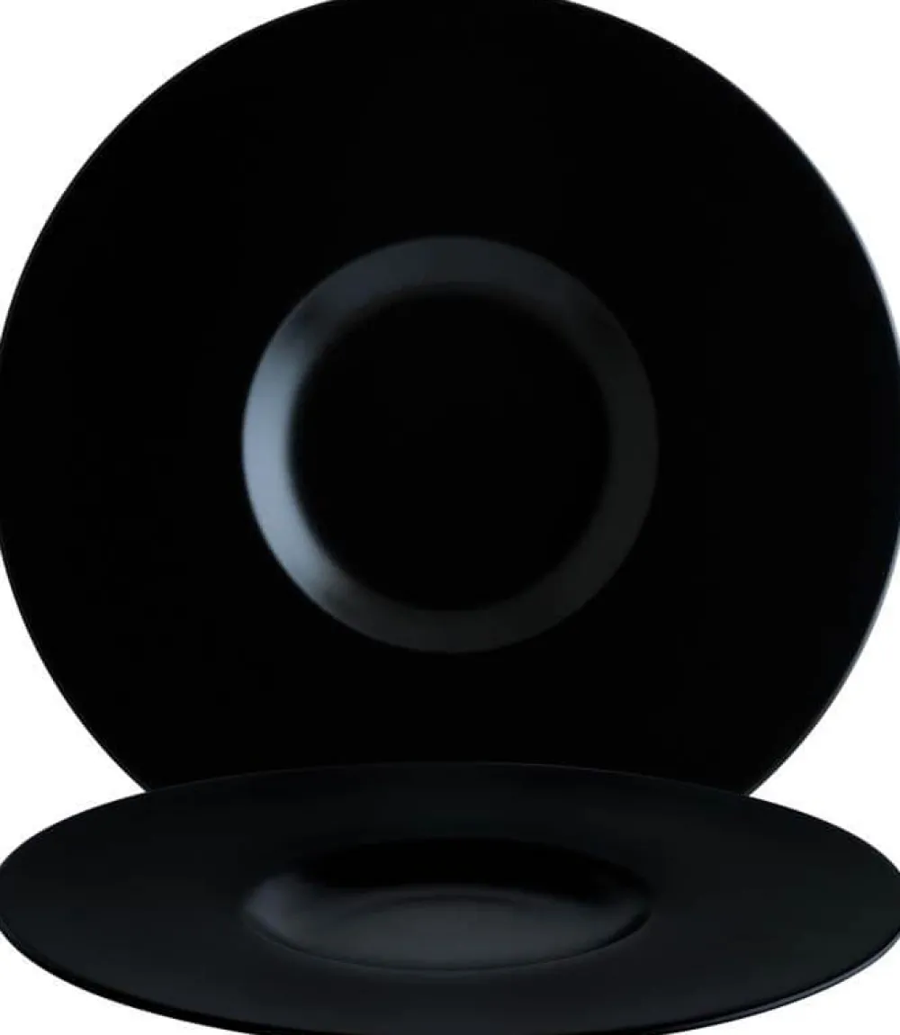 Barstuff Bonna Notte Neat Teller flach 30cm schwarz - 6 Stück