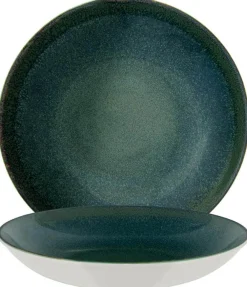 Barstuff Bonna Ore Mar Bloom Teller tief 25cm grün - 6 Stück
