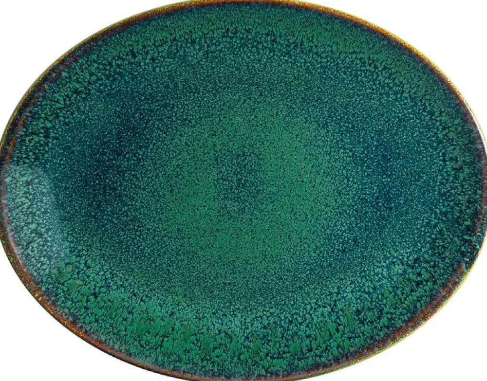 Barstuff Bonna Ore Mar Moove Platte oval 36x28cm grün - 6 Stück