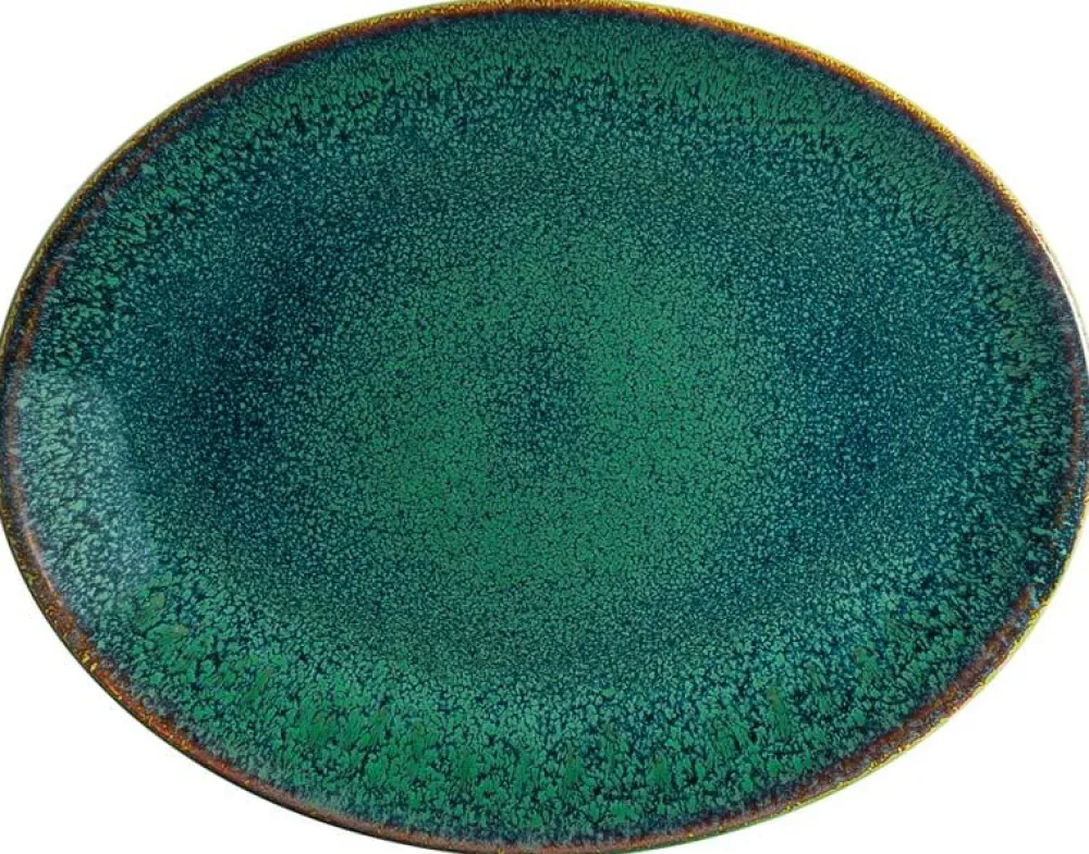 Barstuff Bonna Ore Mar Moove Platte oval 25x19cm grün - 12 Stück