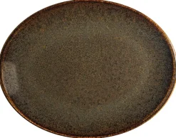 Barstuff Bonna Ore Tierra Moove Platte oval 25x19cm braun - 12 Stück