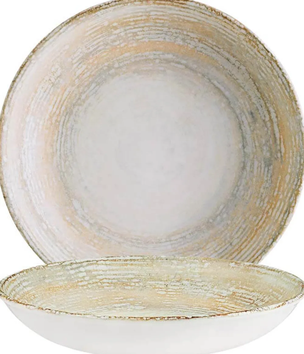 Barstuff Bonna Patera Bloom Teller tief 28cm beige - 6 Stück