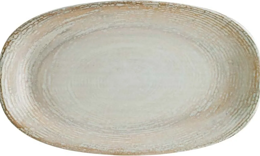 Barstuff Bonna Patera Gourmet Platte oval 24x14cm beige - 12 Stück