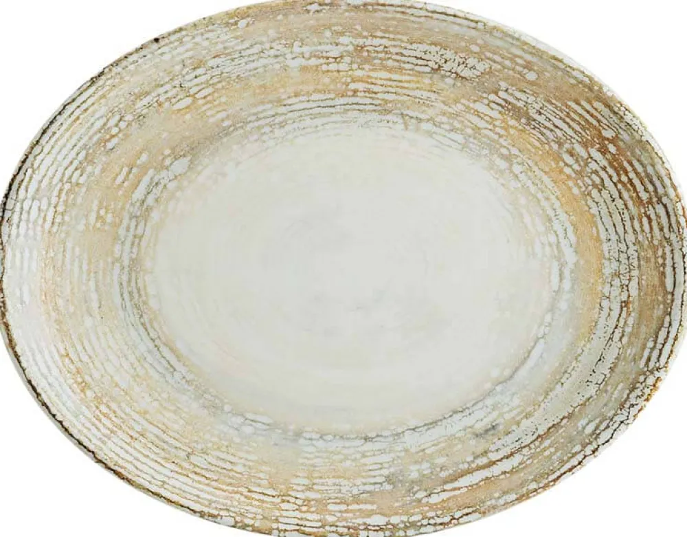 Barstuff Bonna Patera Moove Platte oval 31x24cm beige - 6 Stück
