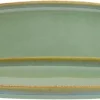 Barstuff Bonna Sage Hygge Platte tief oval 21x10cm grün - 12 Stück