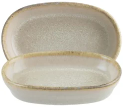 Barstuff Bonna Sand Hygge Schale oval 10x6,5cm, 6cl beige - 12 Stück