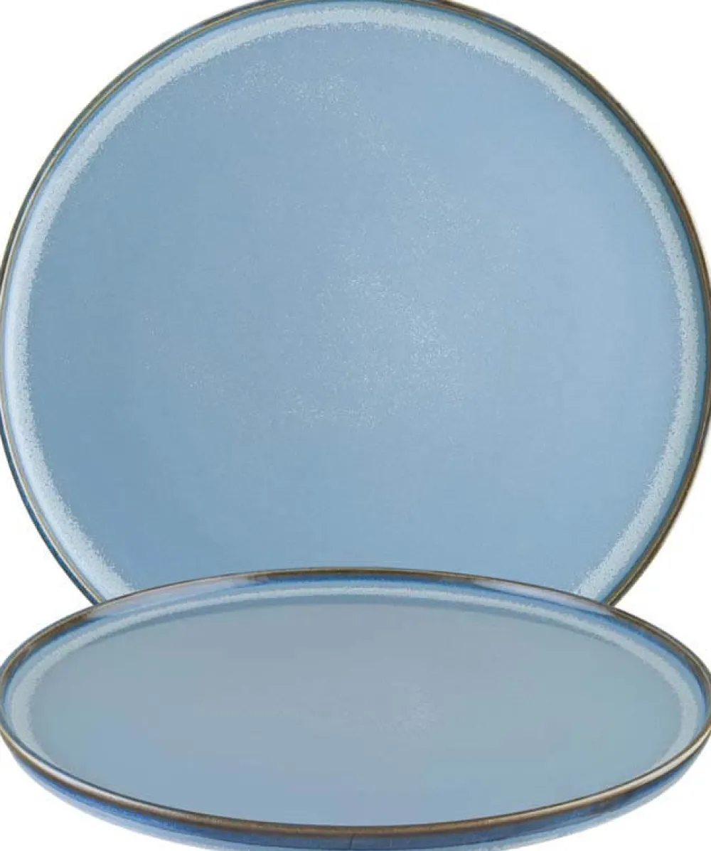 Barstuff Bonna Sky Hygge Teller flach 28cm blau - 6 Stück