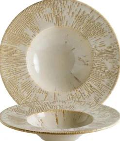 Barstuff Bonna Snell Sand Banquet Pastateller 28cm beige - 6 Stück