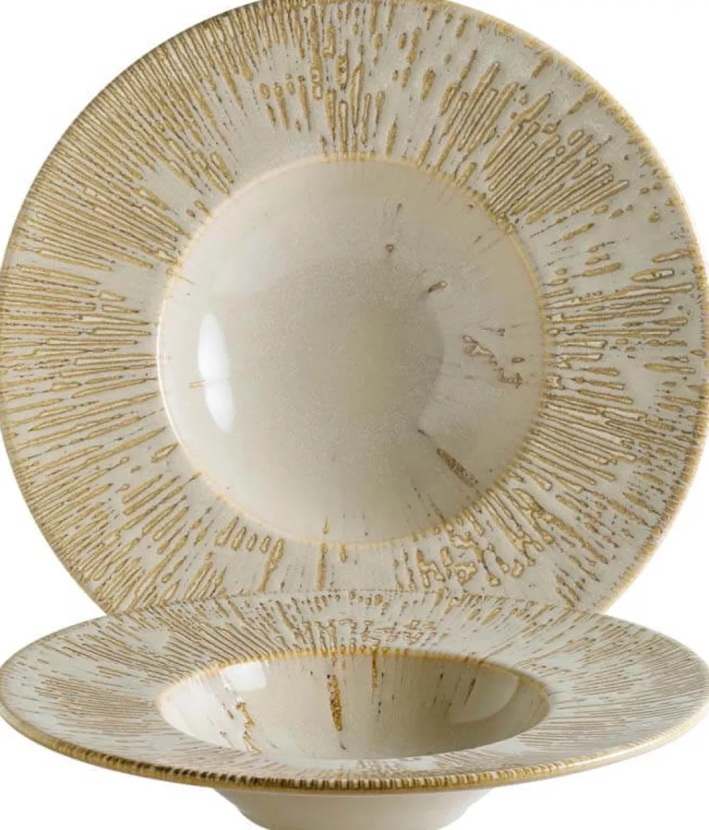 Barstuff Bonna Snell Sand Banquet Pastateller 28cm beige - 6 Stück